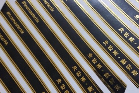 燙金貼紙-hot stamping stickers